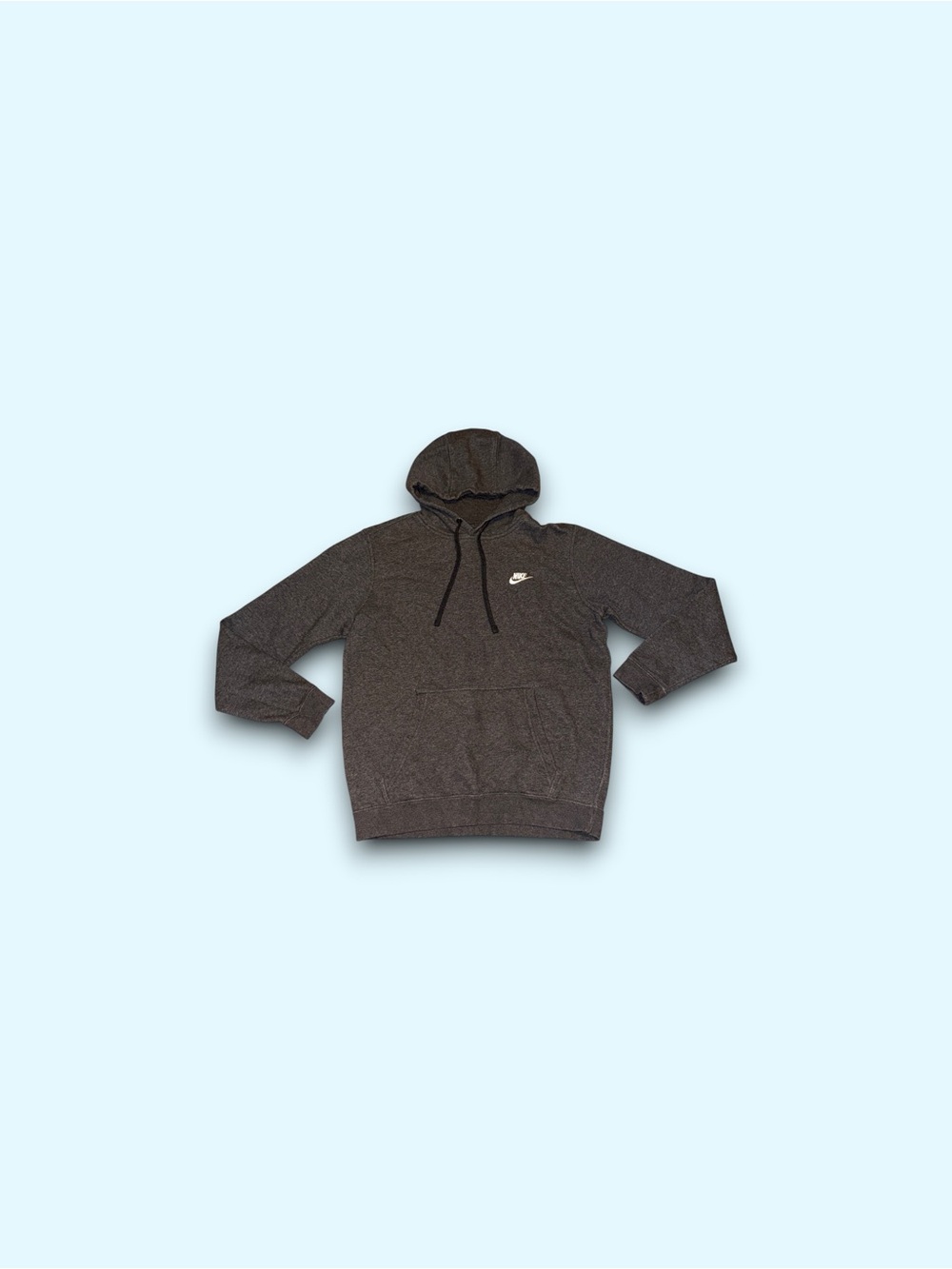 Nike sportswear club fleece pullover hoodie dark grey men’s medium